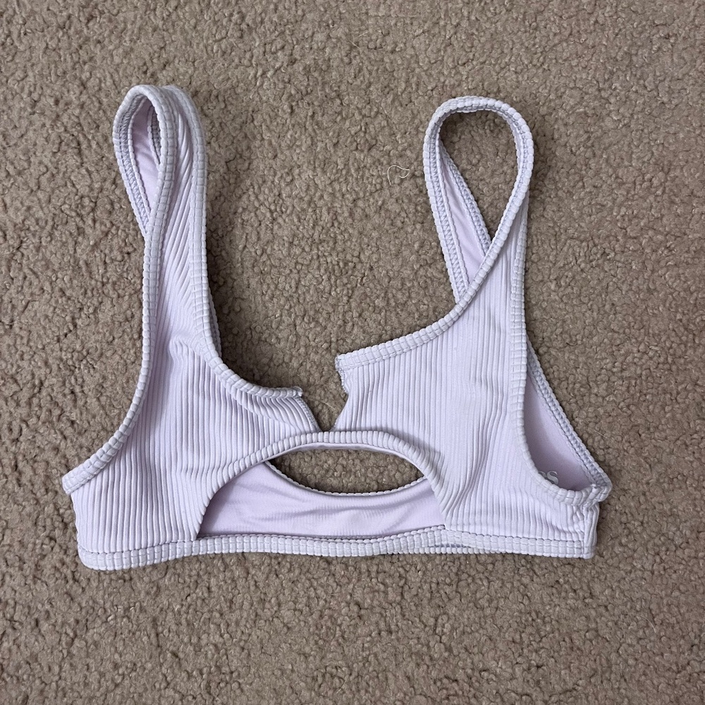 Lavender Frankie’s bikini top